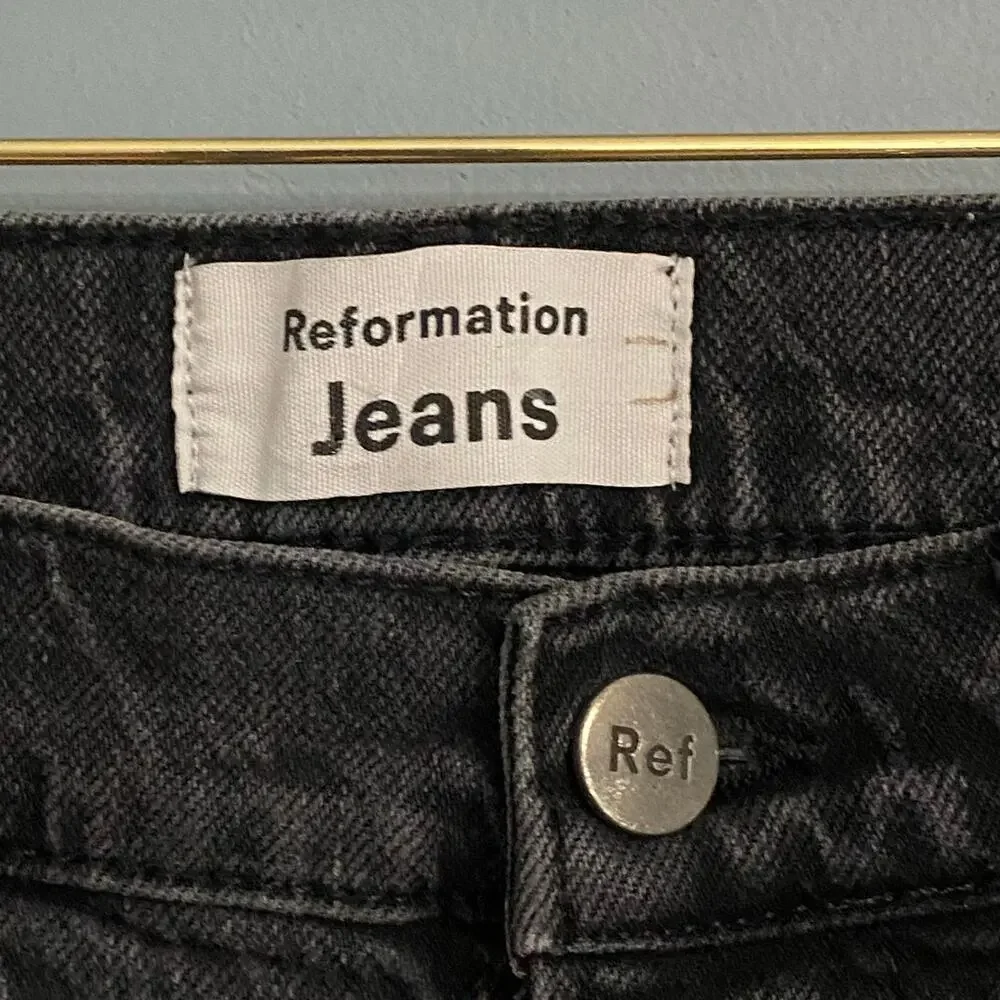 Reformation High Rise Black Jean skinny size 28 - Picture 7 of 7